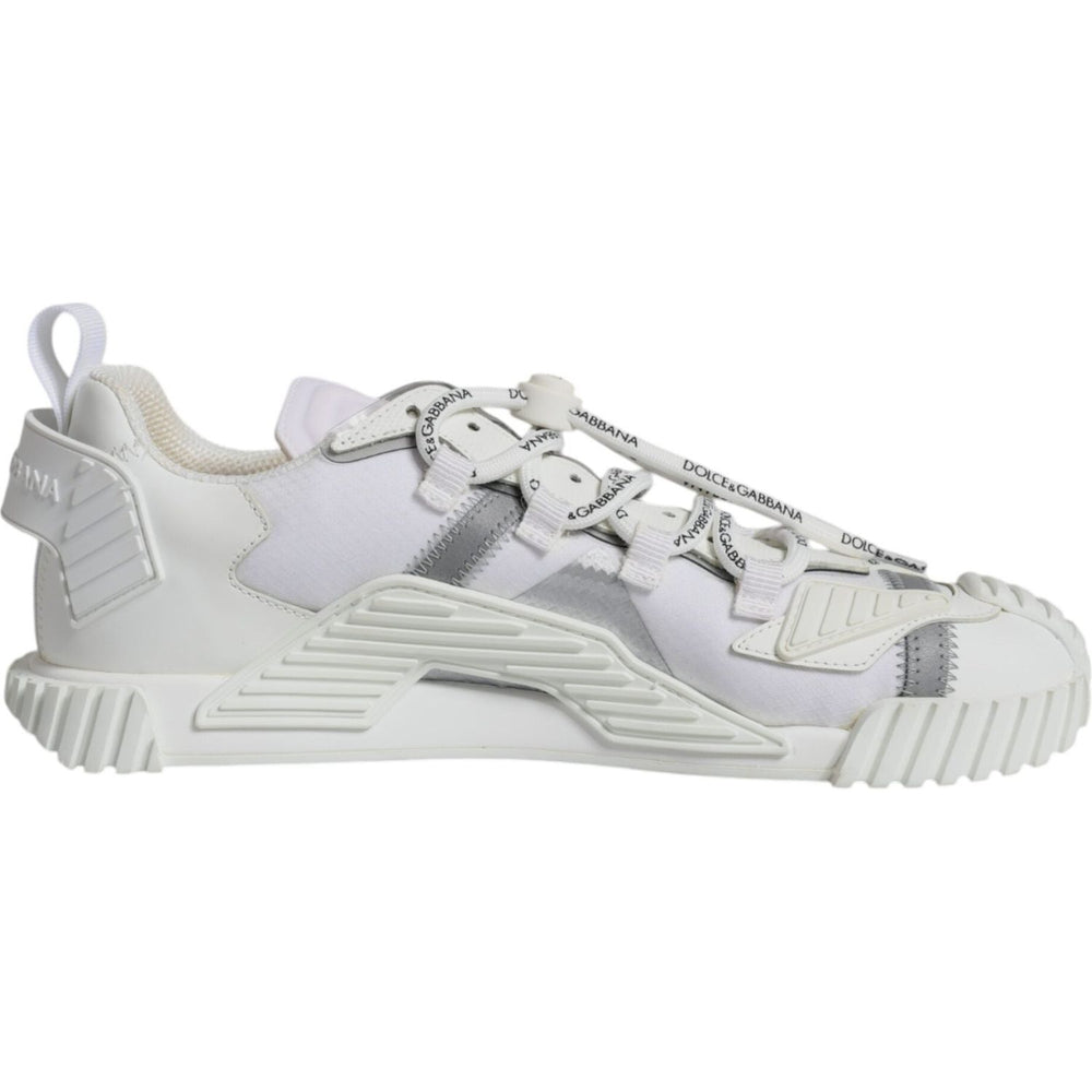 Dolce & Gabbana White Lace Up Low Top NS1 Sneakers Shoes MV6237-41