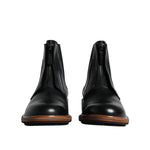 Dolce & Gabbana Black Leather Chelsea Mid Calf Men Boots Shoes