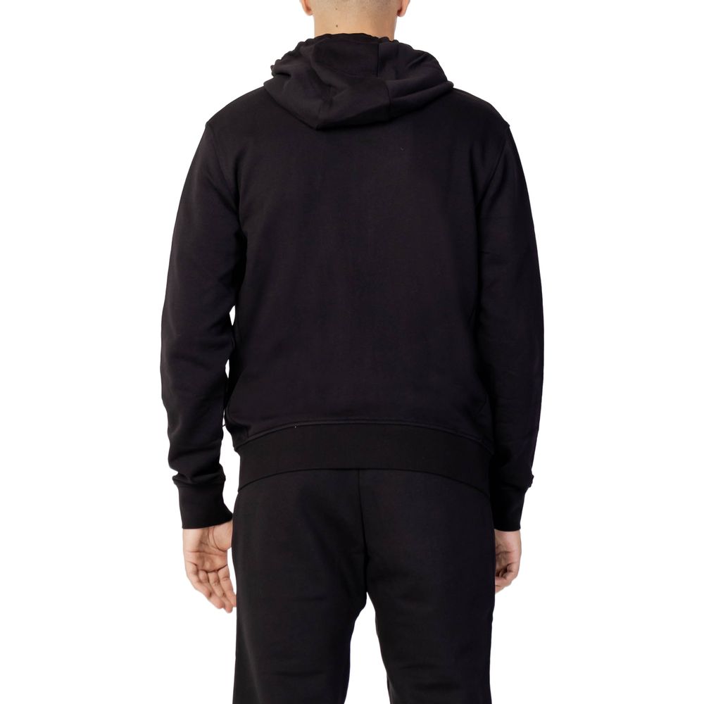 Armani Exchange Black Cotton Hoodie
