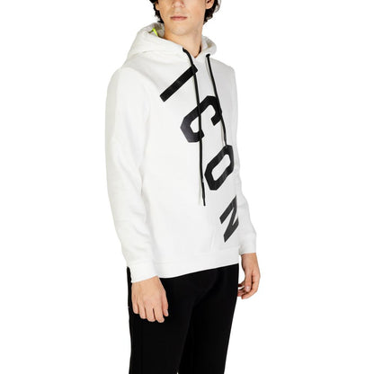 Icon White Cotton Hoodie