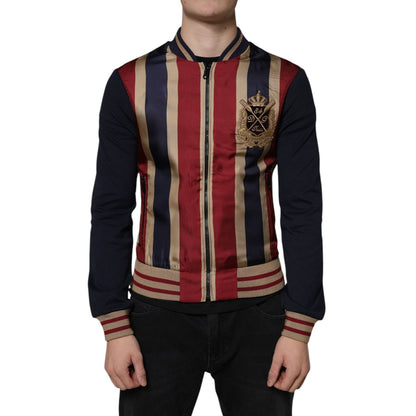 Dolce & Gabbana Multicolor #DGMillennials Full Zip Men Bomber Jacket