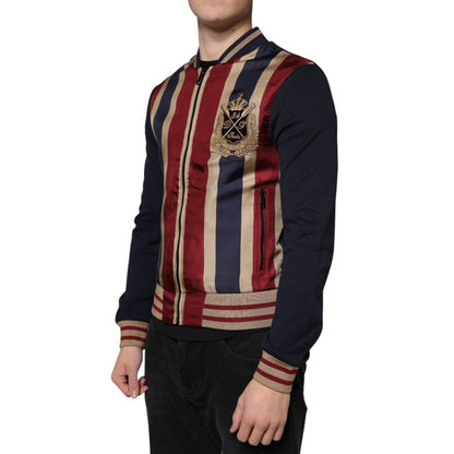 Dolce & Gabbana Multicolor #DGMillennials Full Zip Men Bomber Jacket