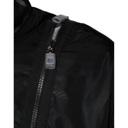 Dolce & Gabbana Black Nylon Full Zip Men Bomber Jacket