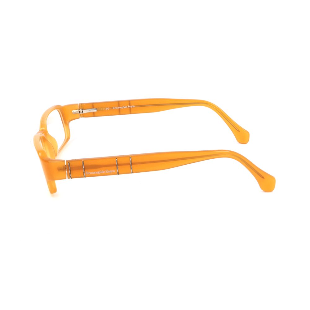 Yellow Ermenegildo Zegna plastic frames side view, unisex model VZ350406DS, lens bridge temple size 51/15/135mm