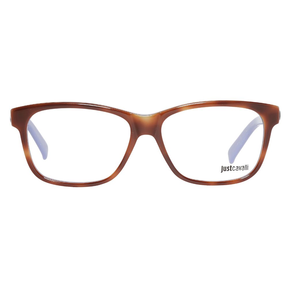 Just Cavalli Brown Plastic Frames unisex glasses JC0619-056-53 model with brown plastic frame, 53/14/145 mm dimensions.