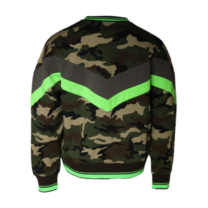 Dolce & Gabbana Multicolor Camouflage Sweatshirt Sweater