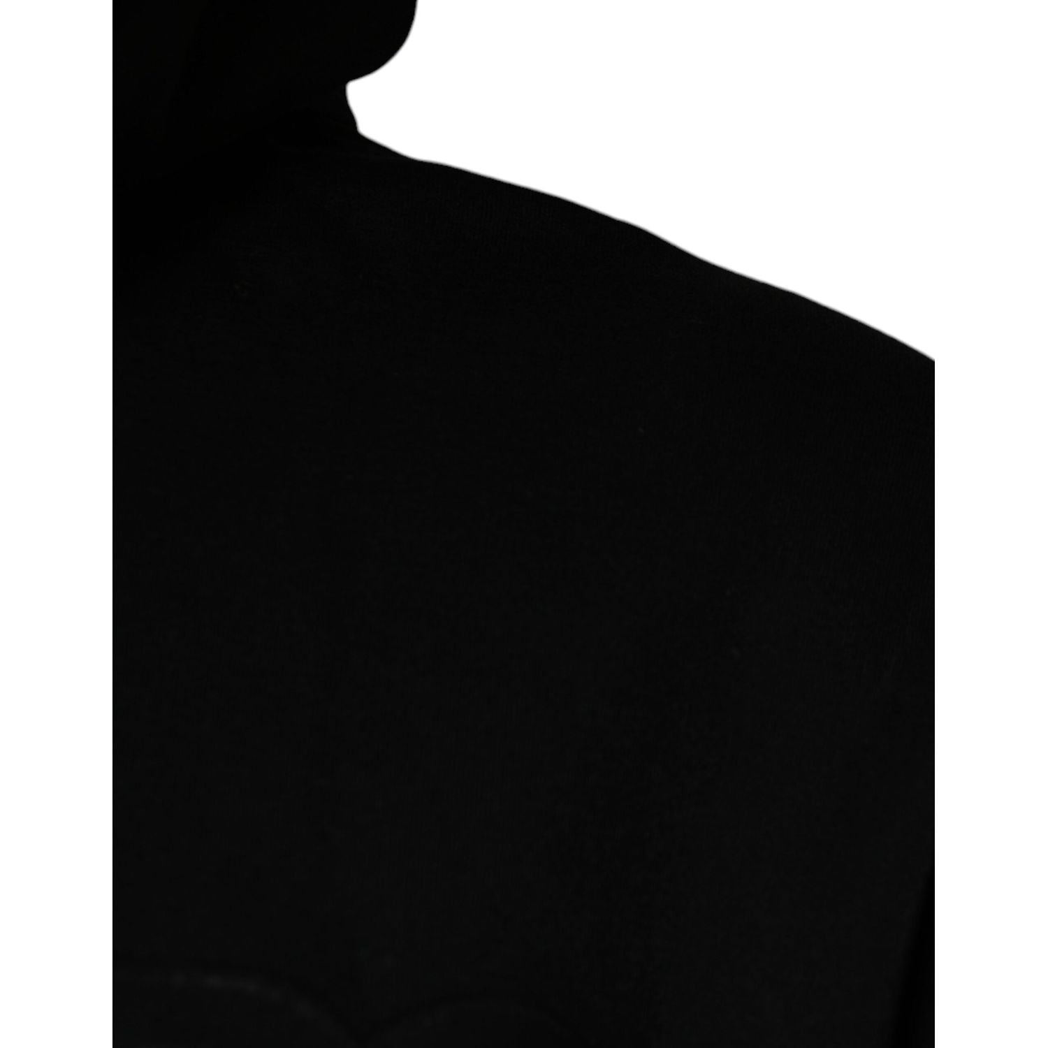 Dolce & Gabbana Black Pocket CottonHooded Sweatshirt Sweater