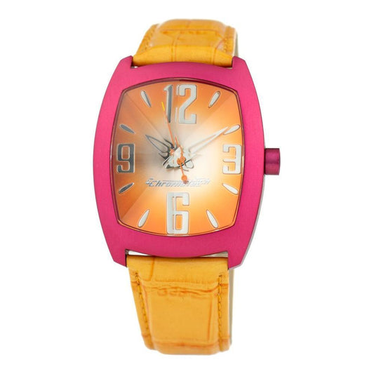 Chronotech Orange Leather Watch CHCT2050M06AC