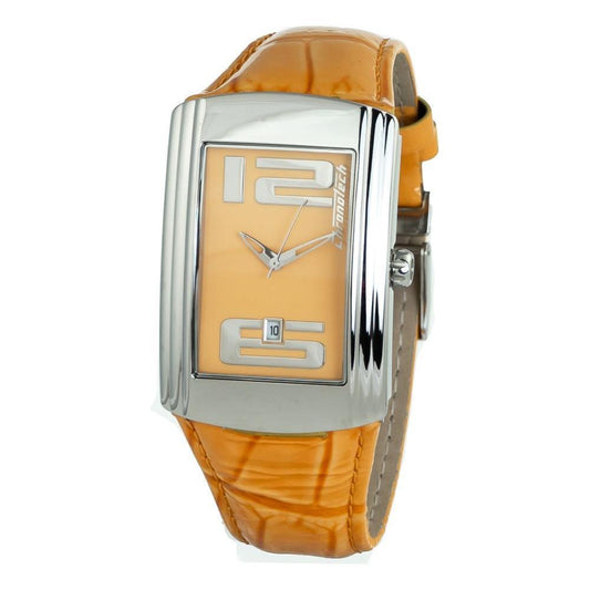 Chronotech Orange Leather Watch CHCT7017M07AC