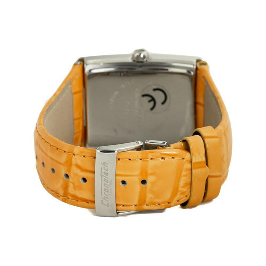 Chronotech Orange Leather Watch CHCT7017M07AC