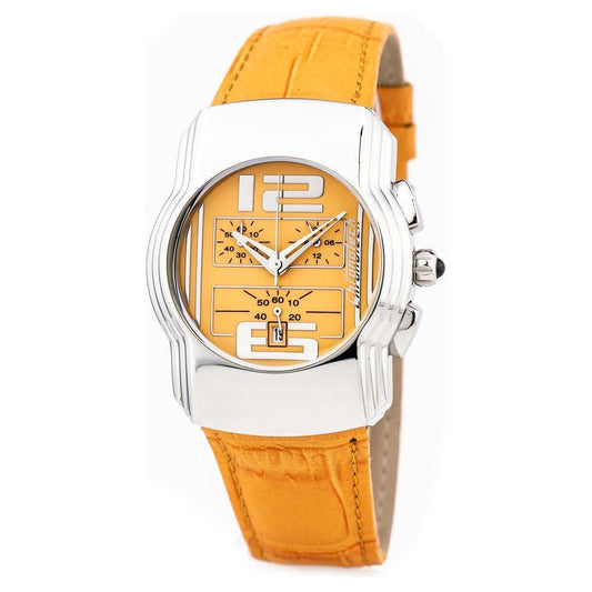 Chronotech Orange Leather Watch CHCT7280M07AC