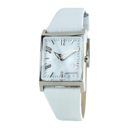 Chronotech White Leather Watch