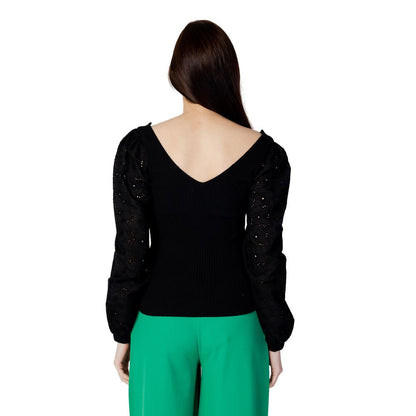 Only Black Cotton Sweatshirt