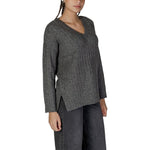 Vila Clothes Gray Marabou Sweater VI-15826100136-IT40|S
