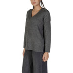Vila Clothes Gray Marabou Sweater VI-15826100136-IT40|S