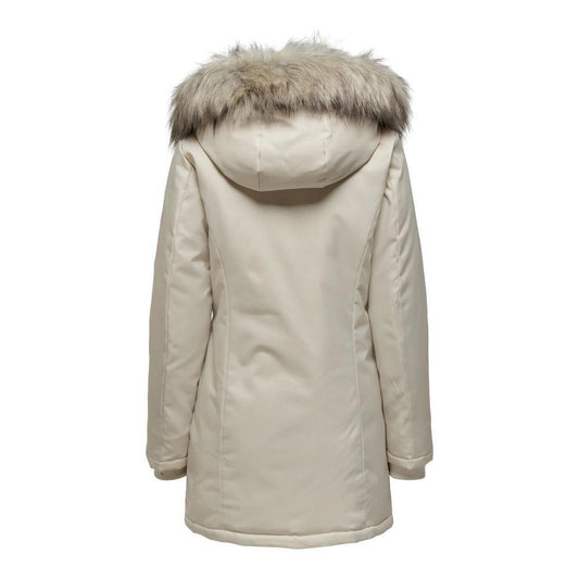 Only Beige Polyester Parka ON-11458302507-IT42|M