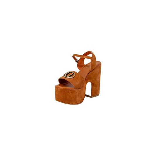 Guess Brown Suede Leather High Heel GU-13242400140-EU41/US11