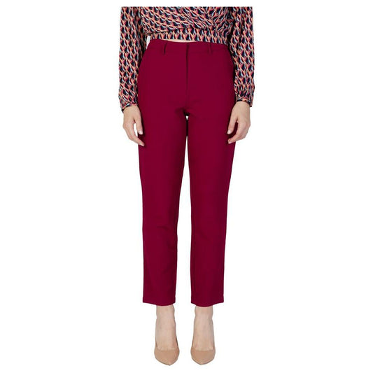 Vila Clothes Bordeaux Polyester Pant VI-12005800129-34 | XXS