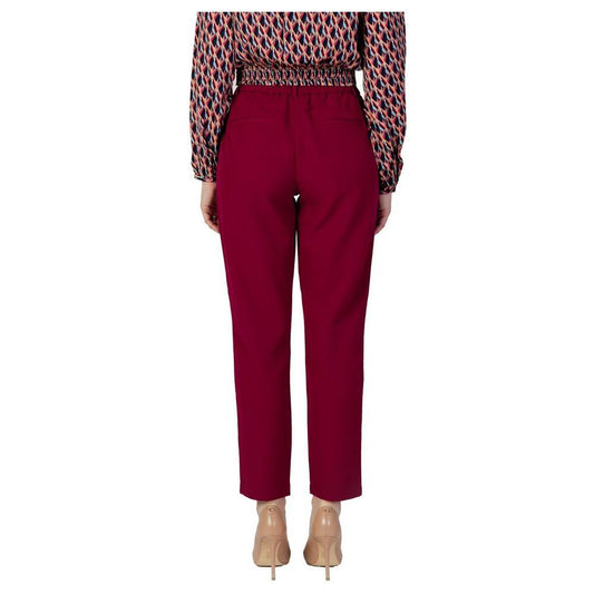 Vila Clothes Bordeaux Polyester Pant VI-12005800129-34 | XXS