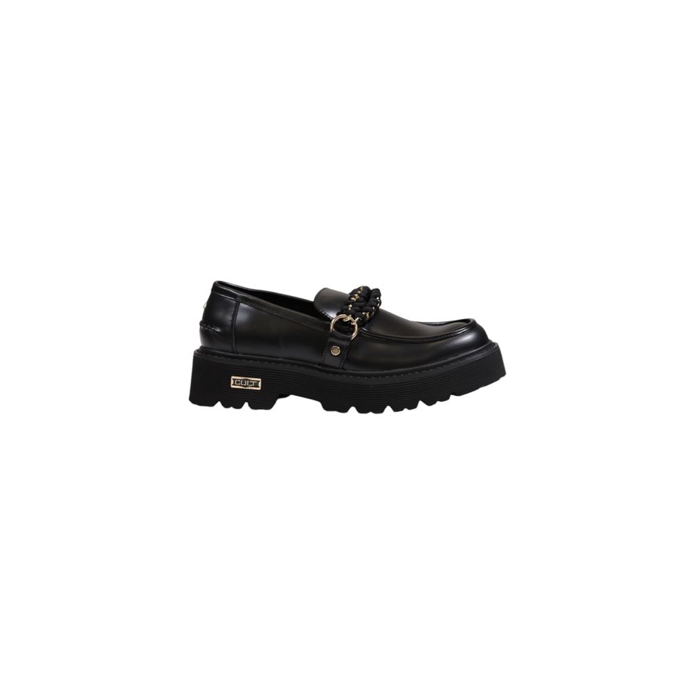 Cult Black Leather Platform Pumps