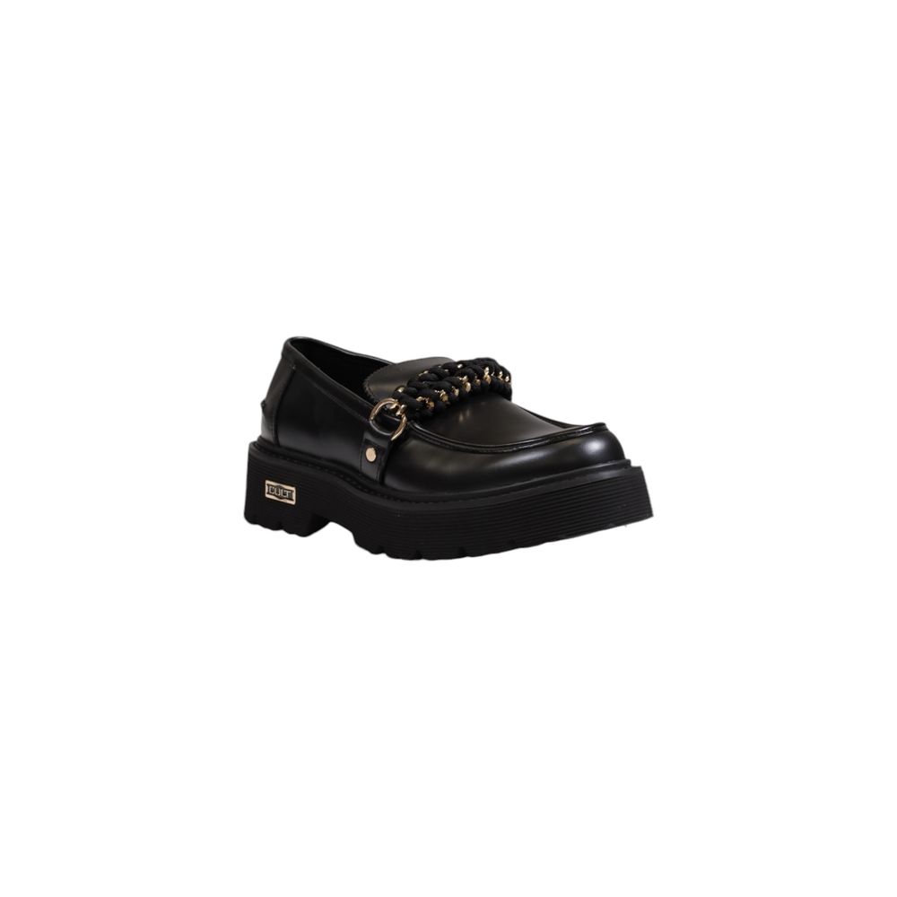 Cult Black Leather Platform Pumps