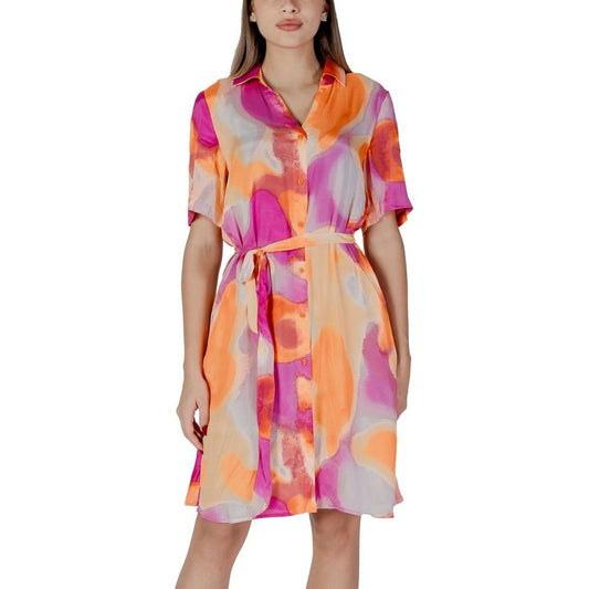B.Young Orange Cotton Midi BY-14925200125-IT36|XXS