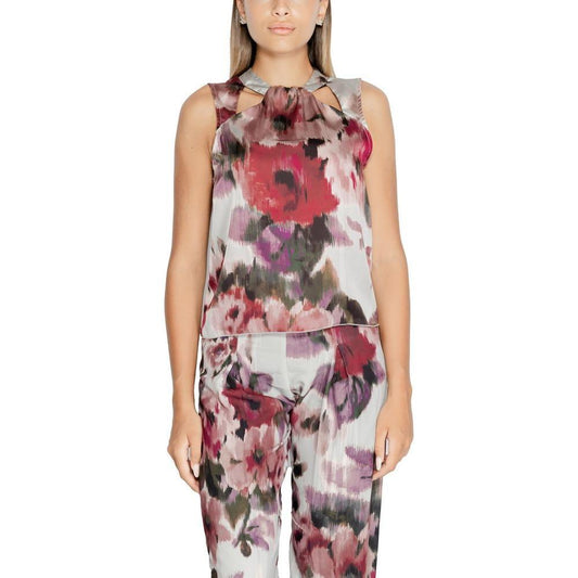 Rinascimento Bordeaux Polyester Tank Top RI-14928100129-IT38|XS