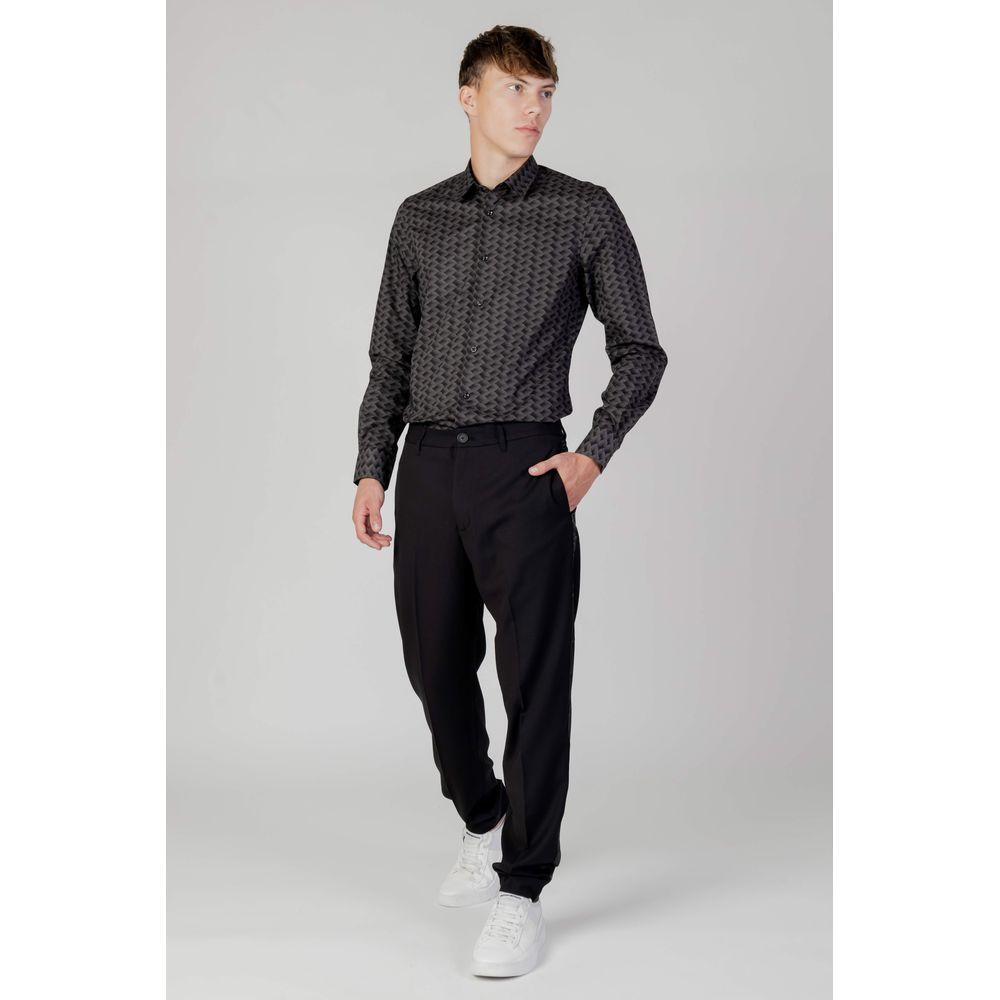Antony Morato Gray Cotton Shirt