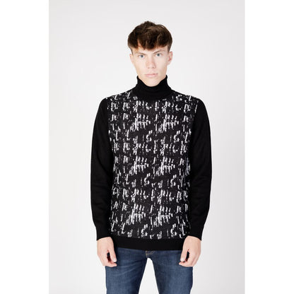 Antony Morato Black Wool Turtleneck