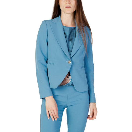 Rinascimento Turquoise Polyester Blazer