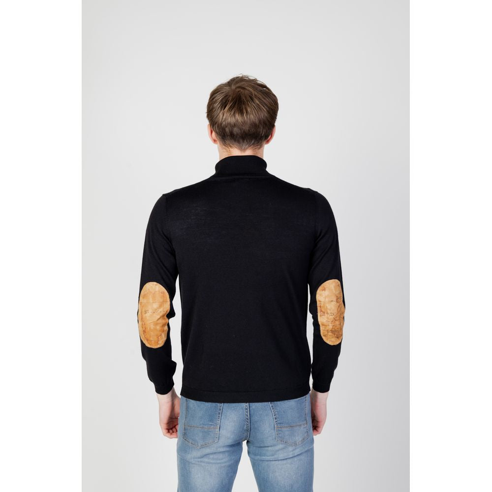 Alviero Martini Prima Classe Black Viscose Turtleneck AL-13068700009-IT46 | M