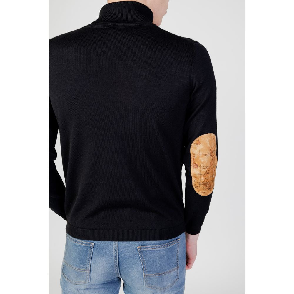 Alviero Martini Prima Classe Black Viscose Turtleneck AL-13068700009-IT46 | M