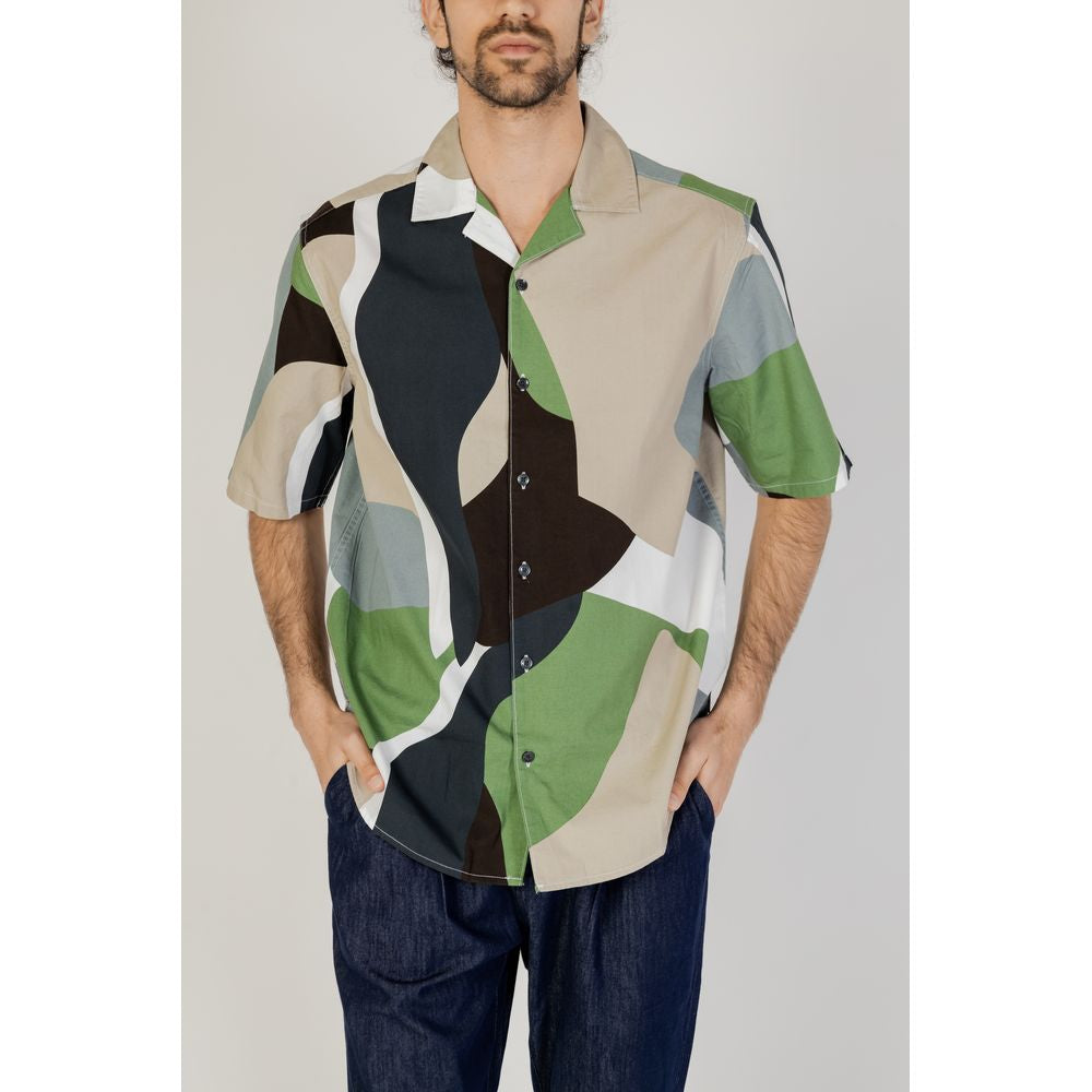 Only & Sons Green Cotton Shortsleeve Shirt