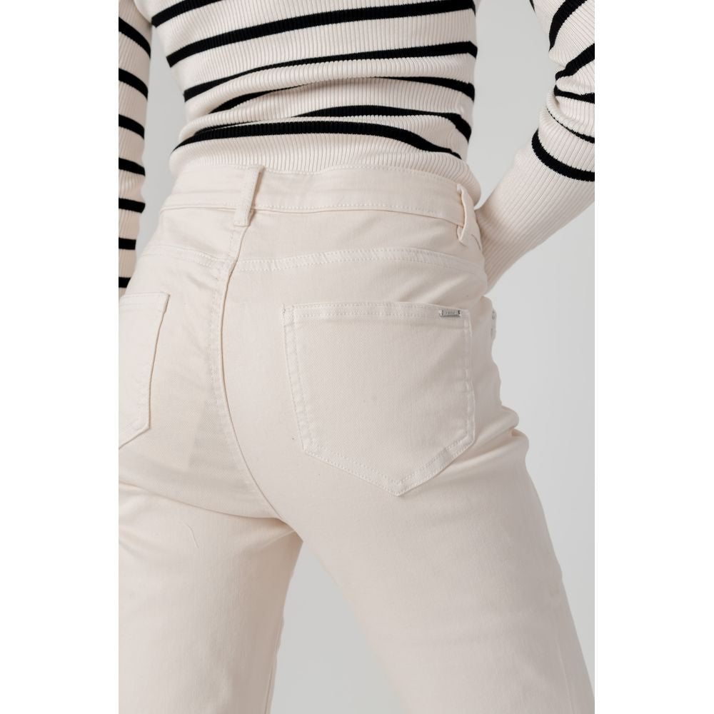 Morgan De Toi Beige Cotton Pant MO-13439900127-IT42|M