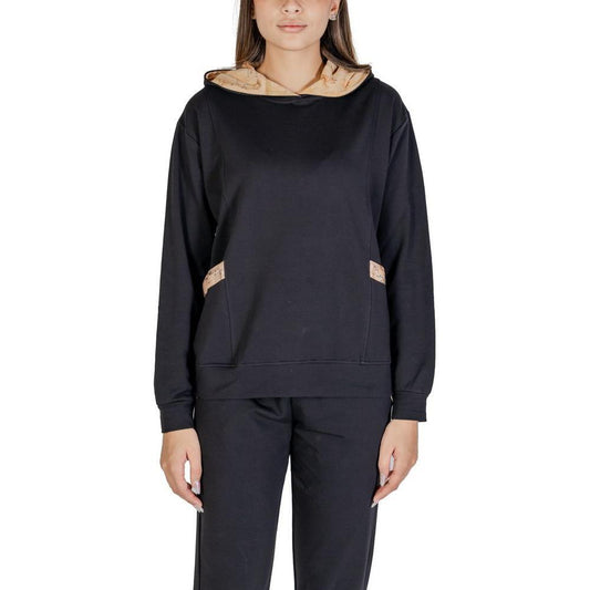 Alviero Martini Prima Classe Black Cotton Hoody AL-14625700009-IT48 | XL
