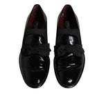 Dolce & Gabbana Black Leather Loafers Men Formal Dress Shoes