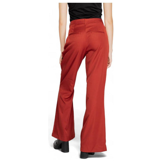 Vero Moda Red Polyester Pant VE-14879500141-36/32 (W40)