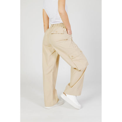 Only Beige Cotton Cargo Pants