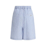 Marni knee-length Vichy Shorts MA-PUMU0291A0UTN929CHB21-IT50 | L