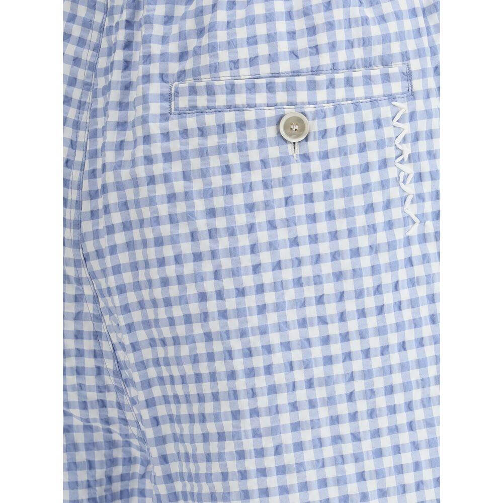 Marni knee-length Vichy Shorts MA-PUMU0291A0UTN929CHB21-IT50 | L