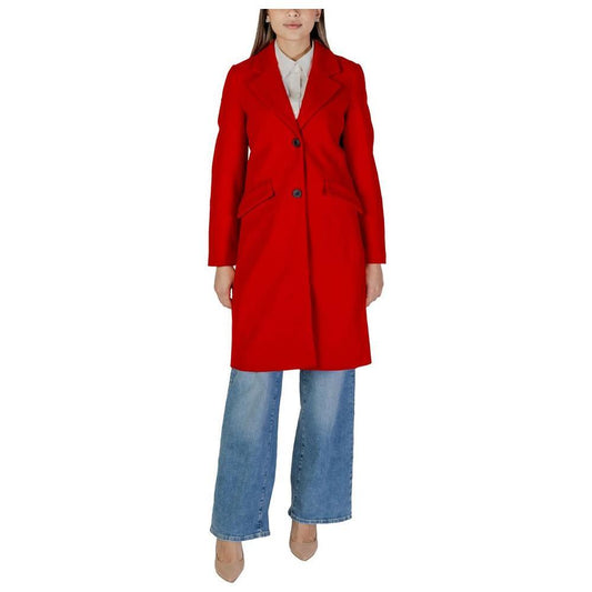 Vero Moda Red Polyester Coat VE-15966900146-IT44|L