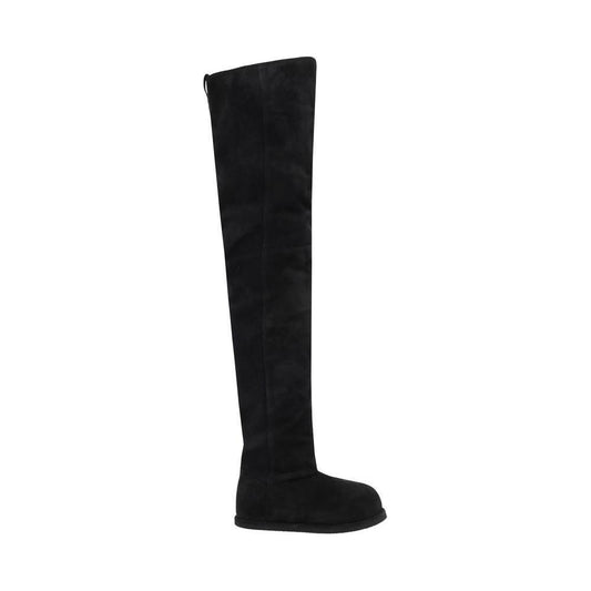 Amina Muaddi Heidi Boots AM-12S357186HEICROSTABLAC-EU36/US6