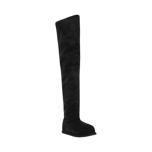 Amina Muaddi Heidi Boots AM-12S357186HEICROSTABLAC-EU36/US6