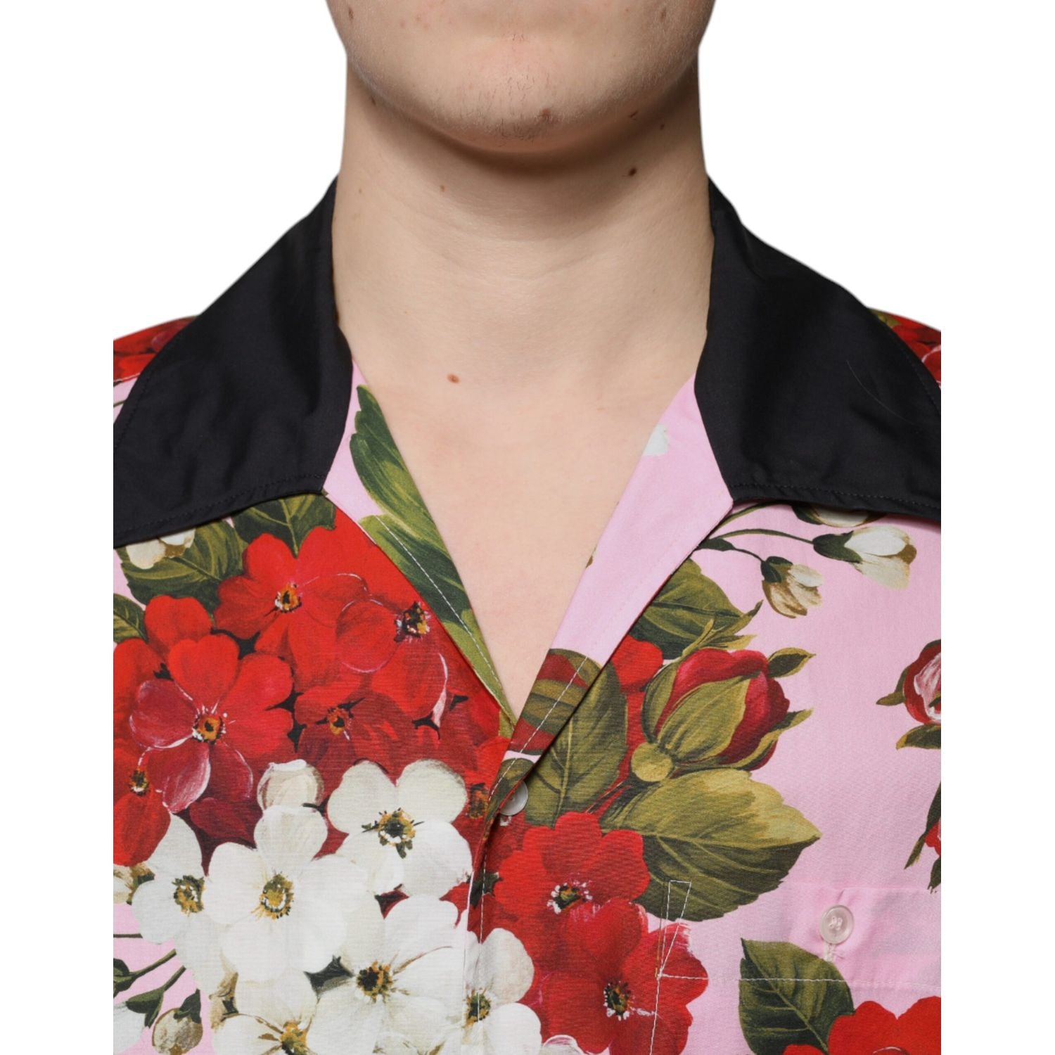 Dolce & Gabbana Multicolor Floral Button Down Casual Shirt