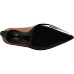 Versace Brown Leather Logo Plaque High Heels Pumps Shoes LA12126-37