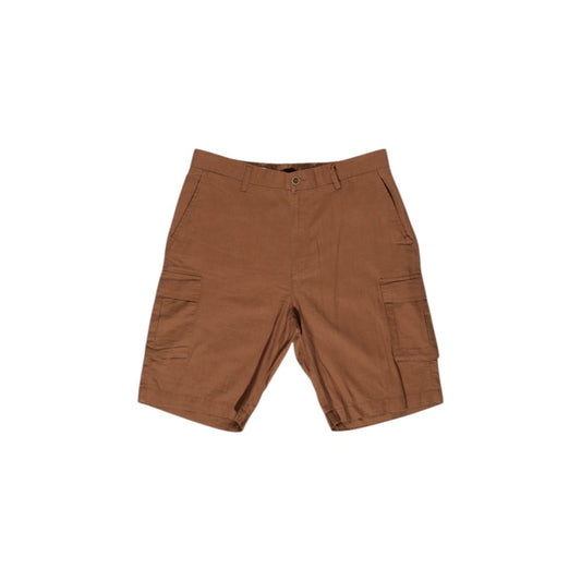 Hamaki-Ho Brown Linen Bermuda Shorts