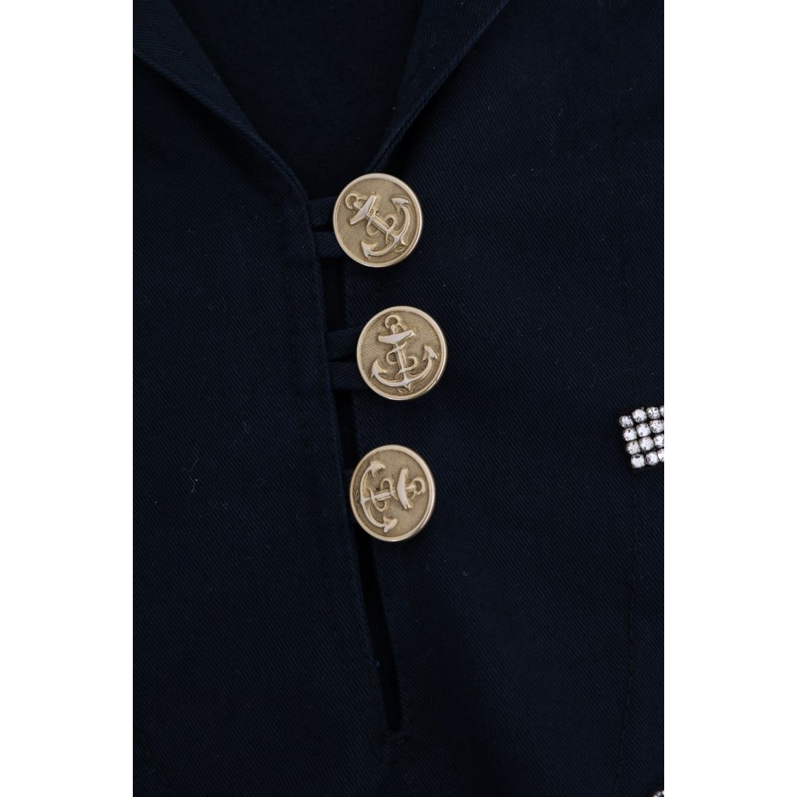 Dolce & Gabbana Blue Crystal MAMMA Sicily Jacket