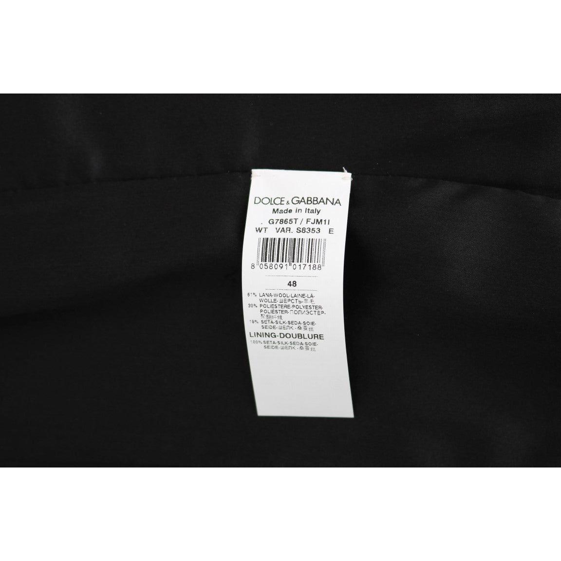 Dolce & Gabbana Black Polka Dot Pattern Vest