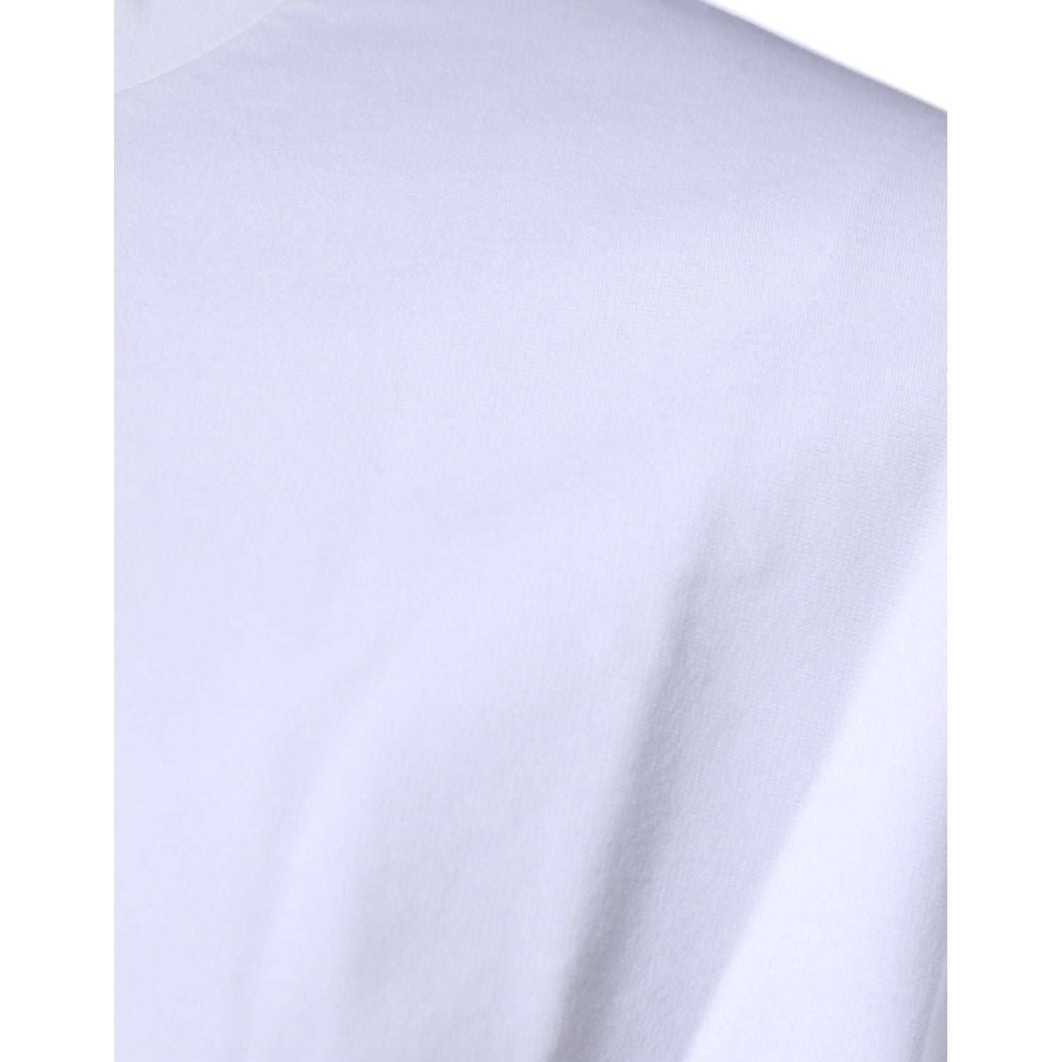 Dolce & Gabbana White DG Logo Cotton Crew Neck T-shirt