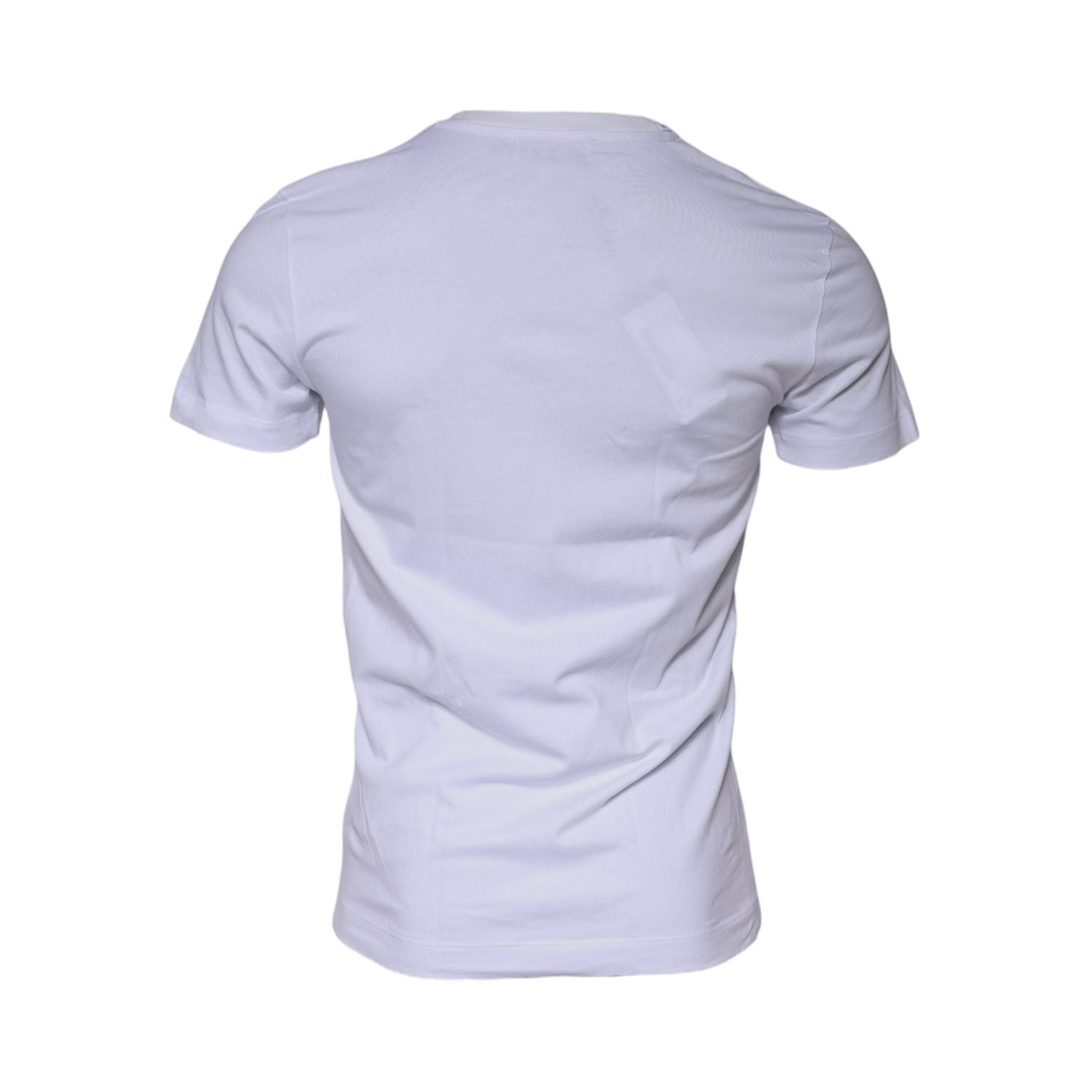 Dolce & Gabbana White DG Logo Cotton Crew Neck T-shirt